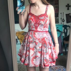 Free People Tunic Shirt Embroidered